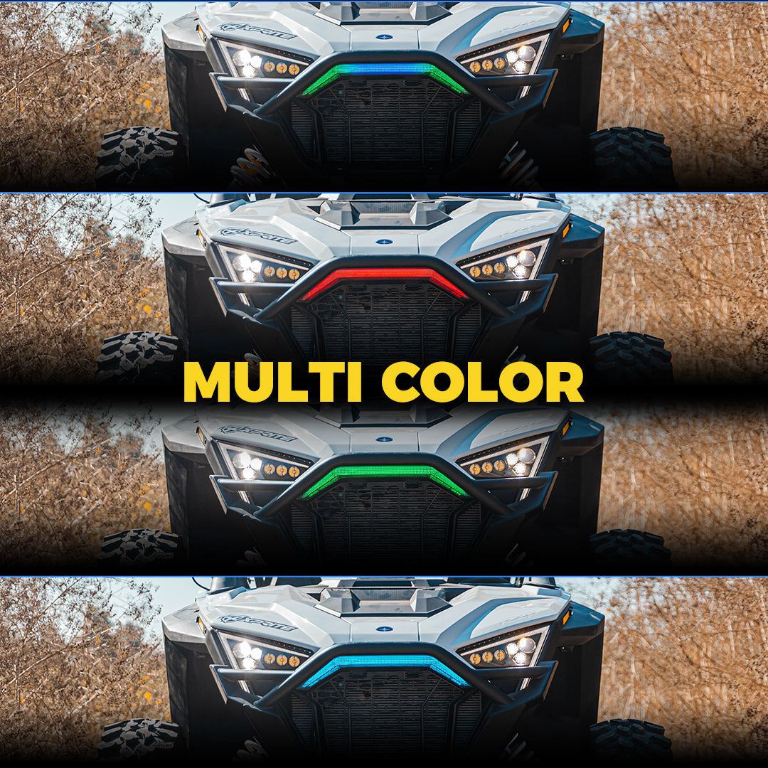 Xprite Polaris RZR PRO XP Grille LED Lights – Front Accent DRL & Amber Indicator Lights