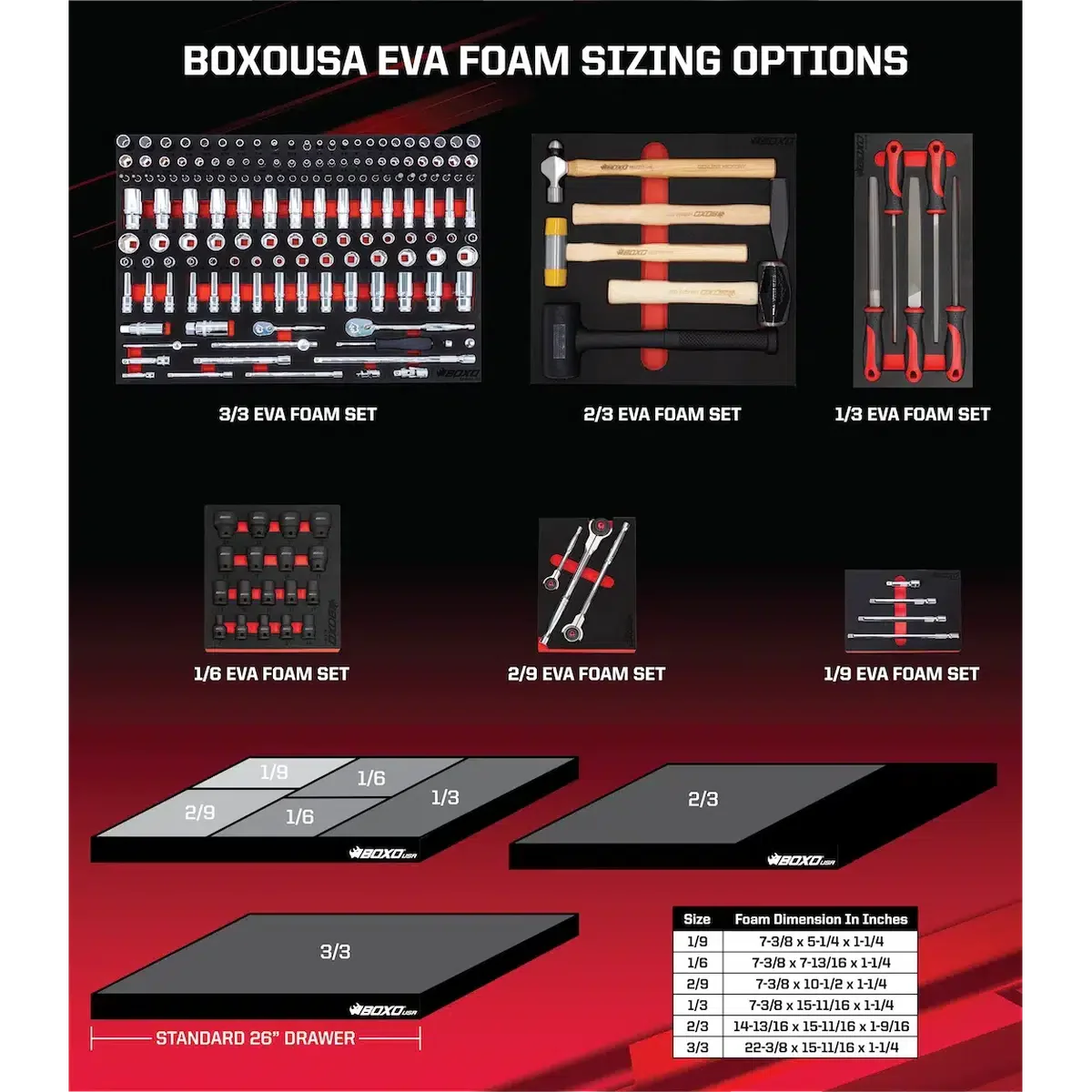 BoxoUSA Quick Service Automotive Tool Set | Starter, 169-Pieces QSS-1