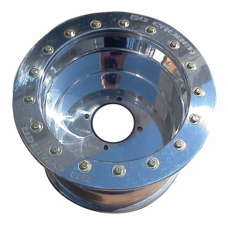 12x8 Beadlock wheel 4x110 .190 4/4 polished