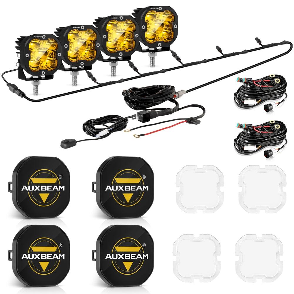 XP-ULTRA Series 3 Inch 80W Spot Beam LED Pods Amber&White Offroad Lights