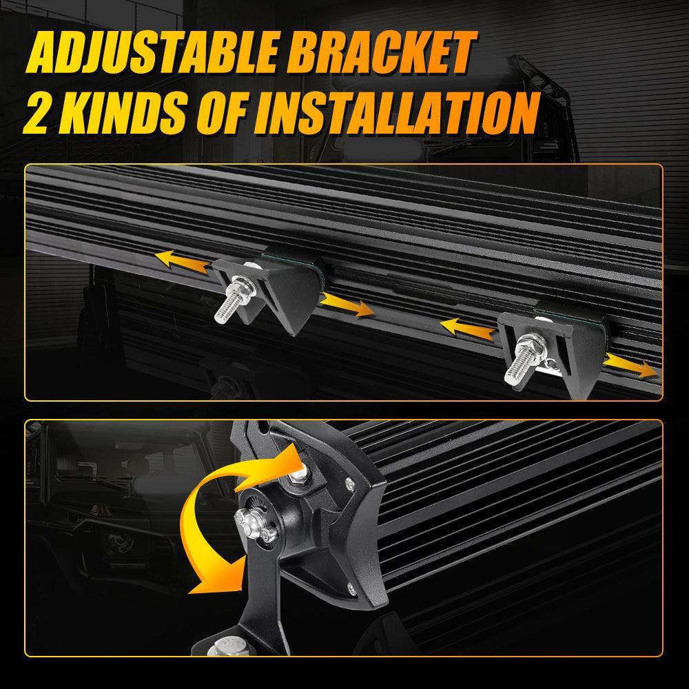 NEW 12"/22"/32"/42"/52" 5D-PRO Light Bars with DT Wiring Harness Kit For 2002 Ford F150