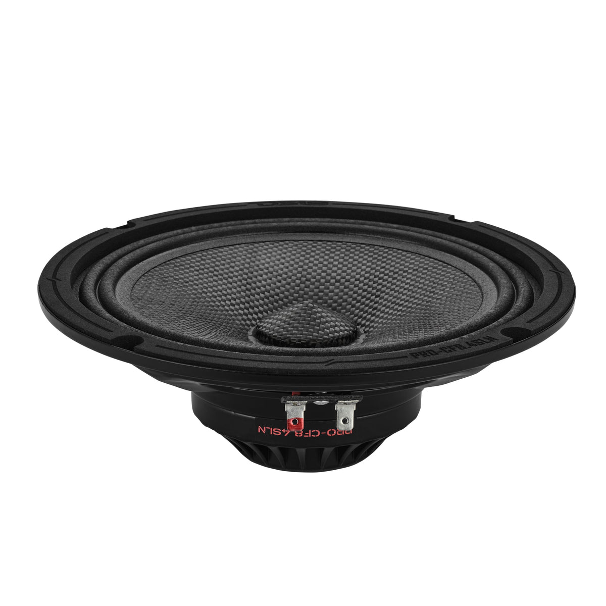 8” Slim Motorcycle & Motorsports Loudspeaker With Neodymium Magnet and Water Resistant Carbon Fiber Cone | 200W RMS 4-Ohm