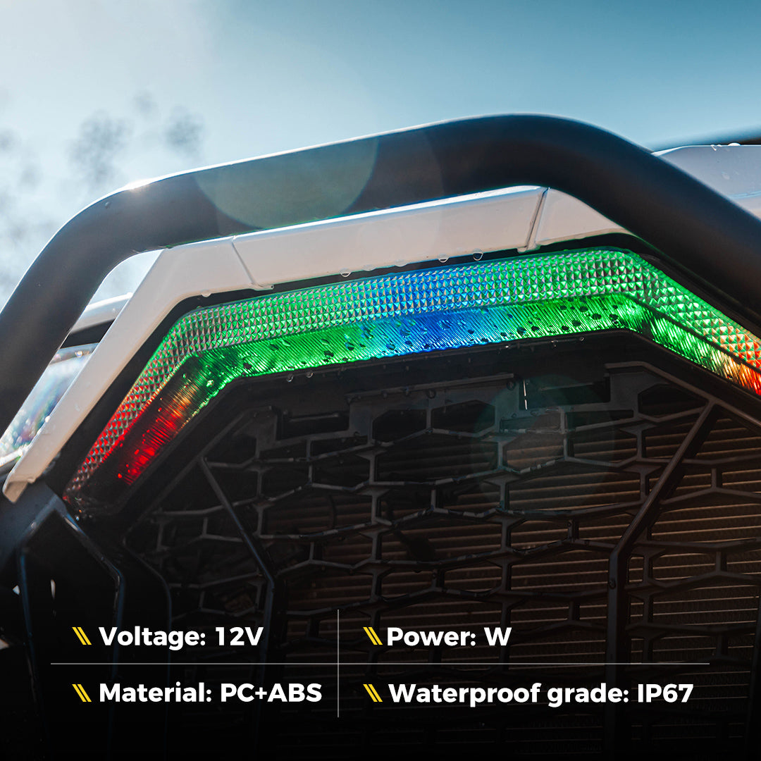Xprite Polaris RZR PRO XP Grille LED Lights – Front Accent DRL & Amber Indicator Lights