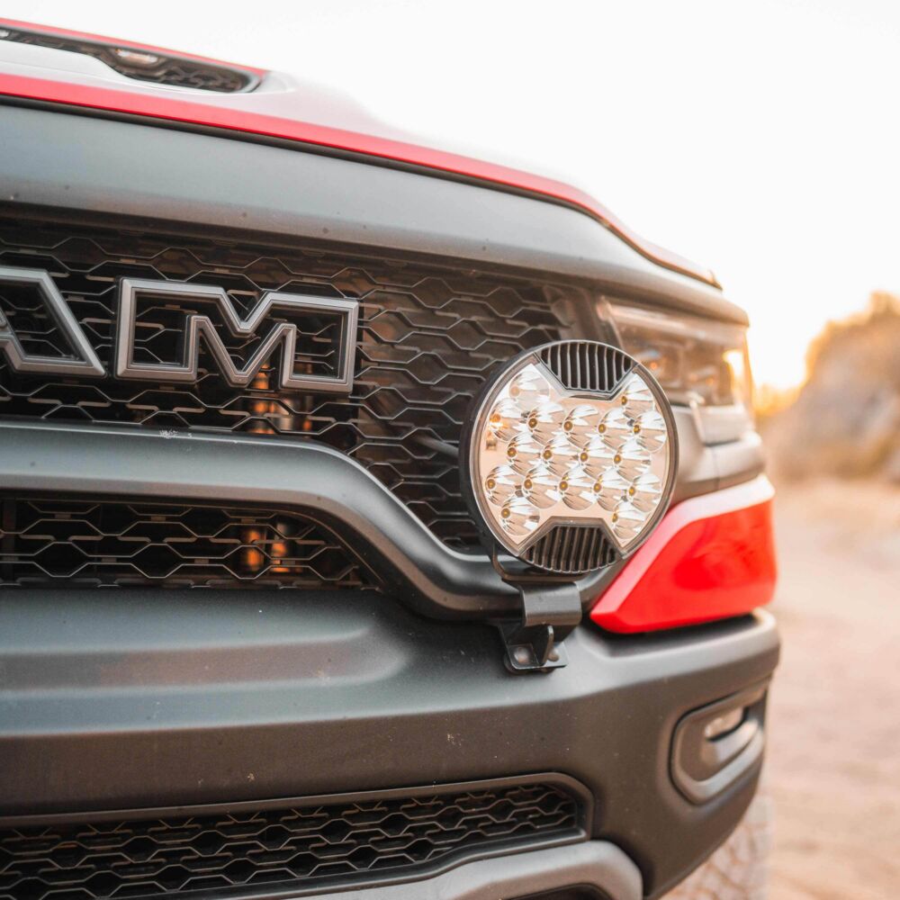 Grill Mount Light Brackets for Two Lights - GEN5 2019+ RAM 1500 Rebel/1500 TRX - # 7346