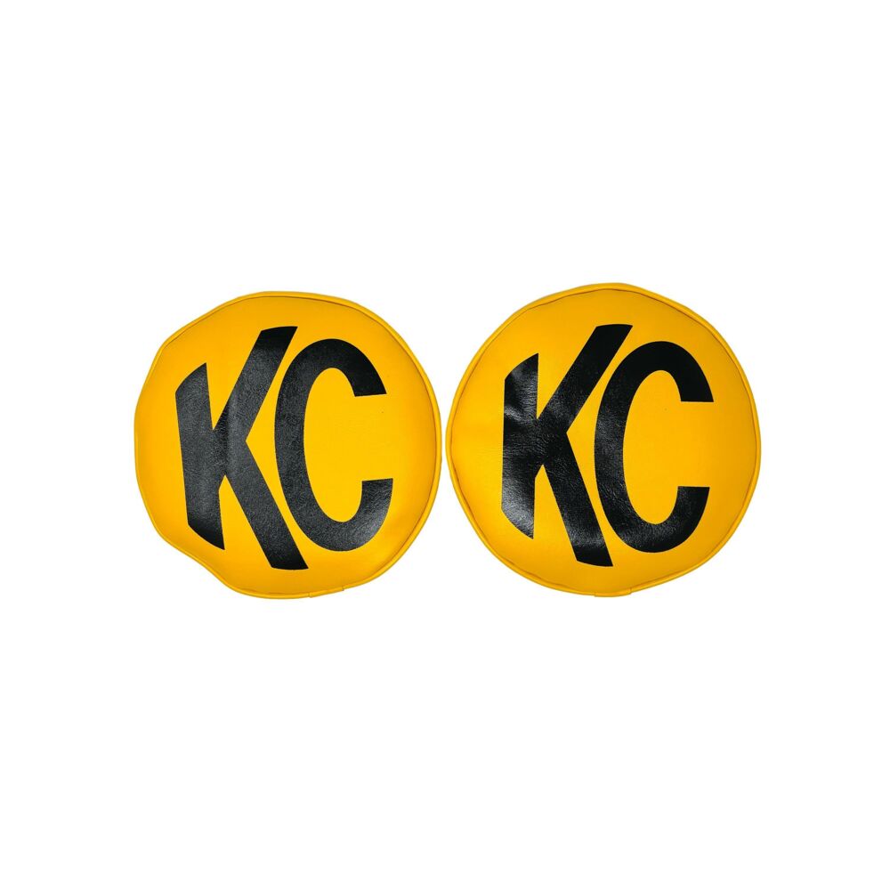 Cover; Retro 8" Vinyl Yellow w/ Black KC Soft (pr) - # 5801