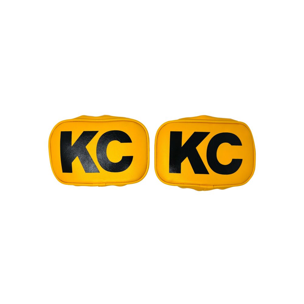 Cover; Retro 5x7" Rectangular Vinyl Yellow w/ Black KC Soft (pr) - # 5601