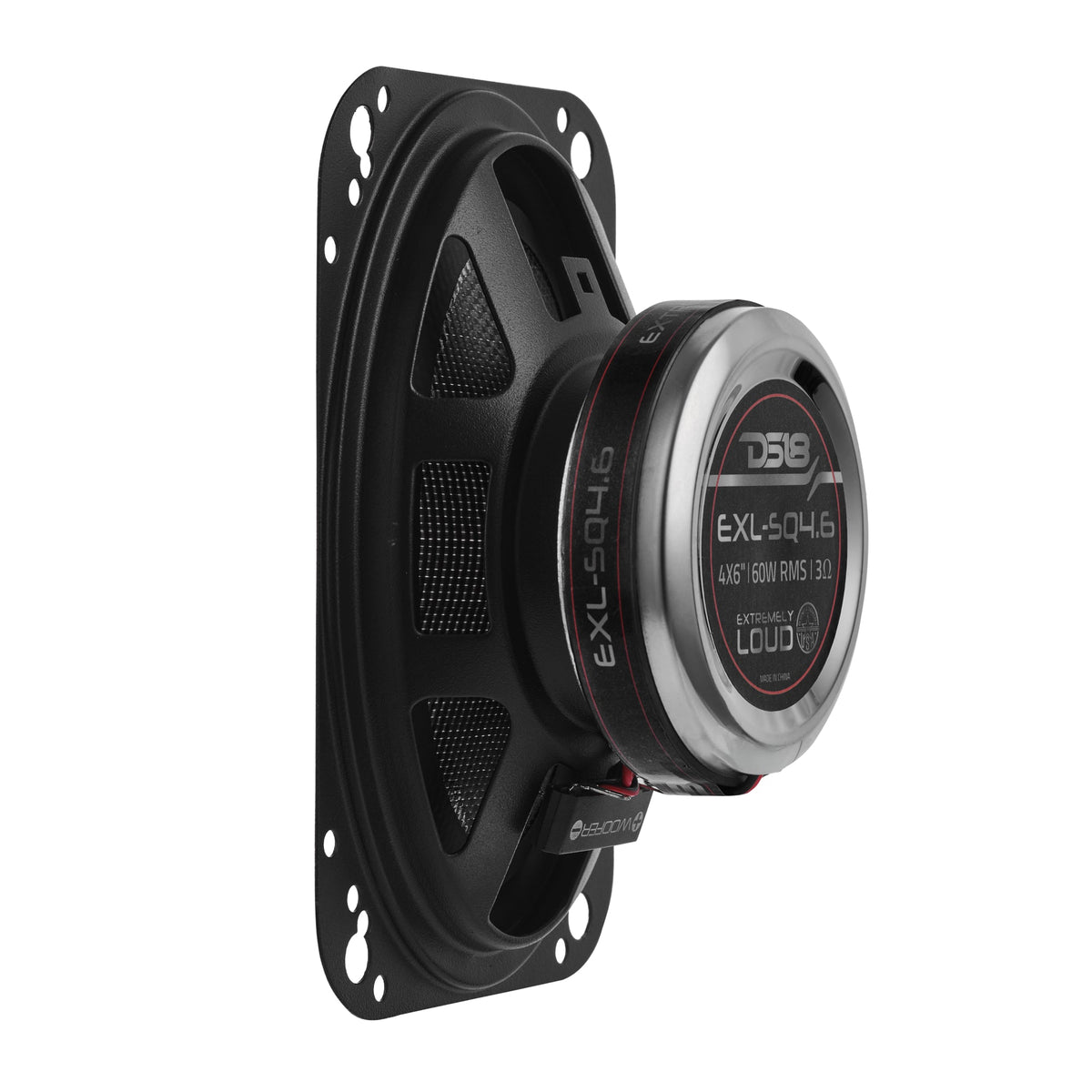 EXL 4x6” 2-Way Coaxial Speaker with Fiber Glass Cone | 60W RMS 3-Ohm