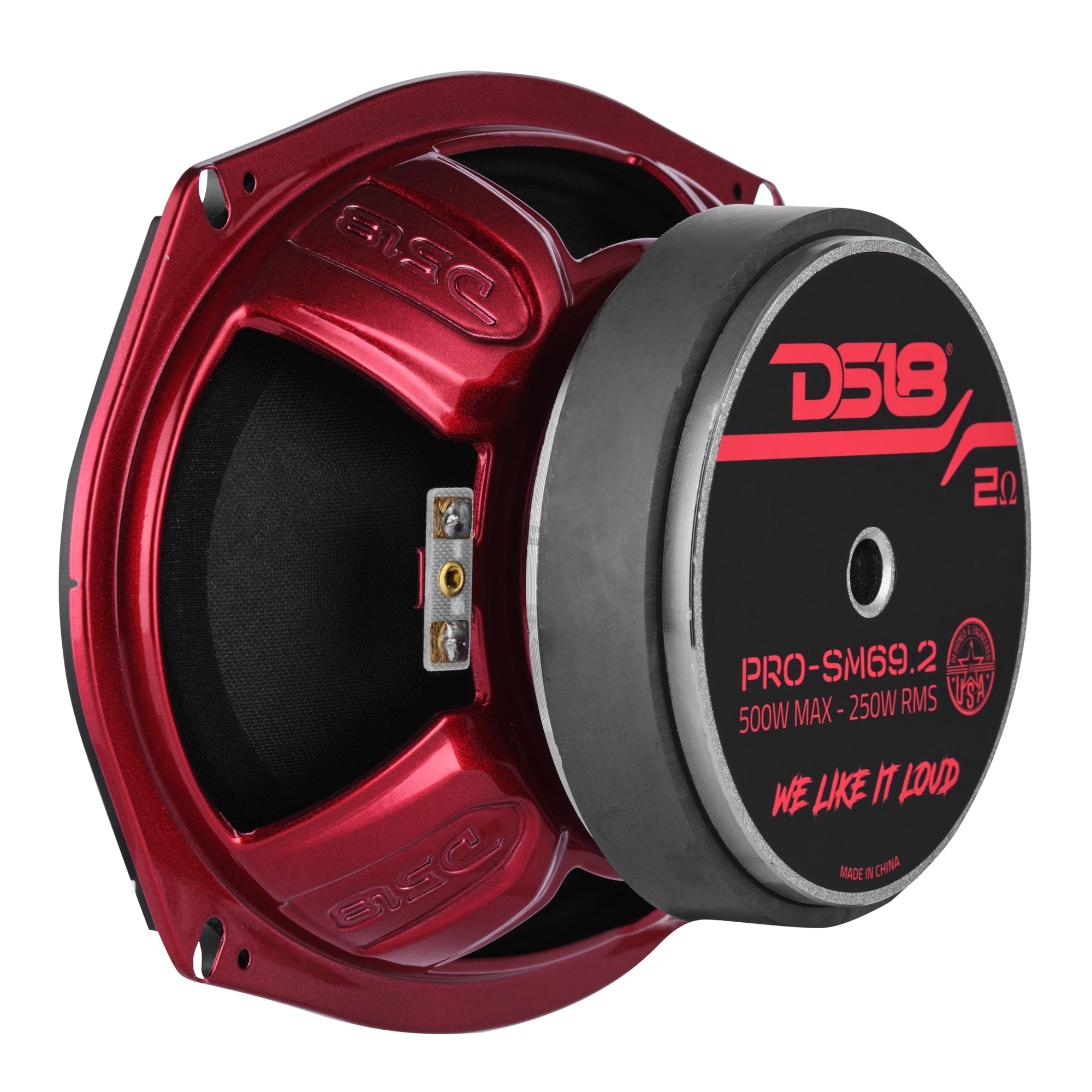 PRO 6x9" Shallow Water resistant Mid-Range Loudspeaker 250W RMS 2-Ohm