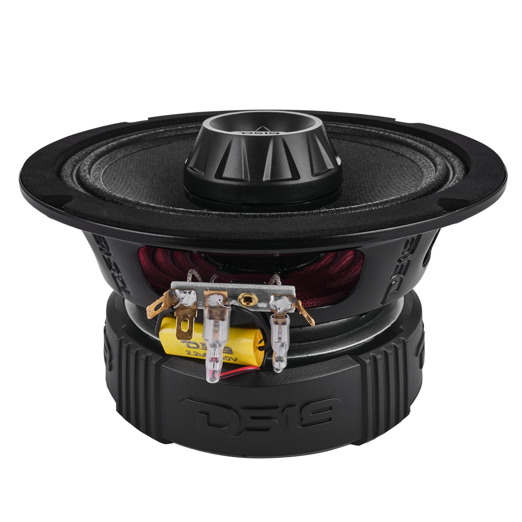 PRO-ZT 6.5" Coaxial Mid-Range Loudspeaker with Water Resistant Cone Built-in Bullet Tweeter and Grill | 225W RMS 4-Ohm