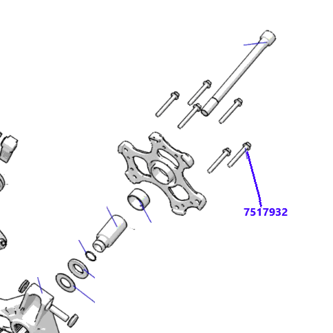 RZR P90x TITANIUM Clutch Cover Bolts (QTY 6) #7517932 Hex Screw Flange M6X1.0X50mm - RPM SXS