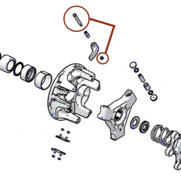 RZR Turbo S, XPT, XP1000, XPEDITION TITANIUM Clutch Shift Weight Bolts and Nuts (QTY 3)  Polaris OEM #7520103