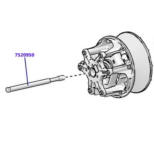 Polaris Pro R, Pro Xp, Turbo R P90 TITANIUM Primary Clutch Bolt # 7520950 M14X1.5X180 - RPM SXS