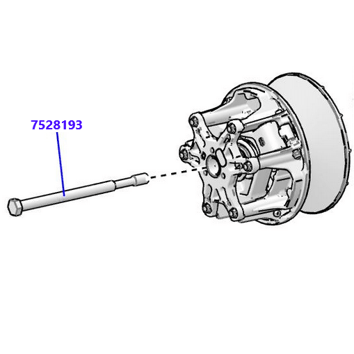 Polaris Ranger 1000 P22 Titanium Primary Clutch Bolt # 7528193 / 7520526 M14X1.5X180 - RPM SXS