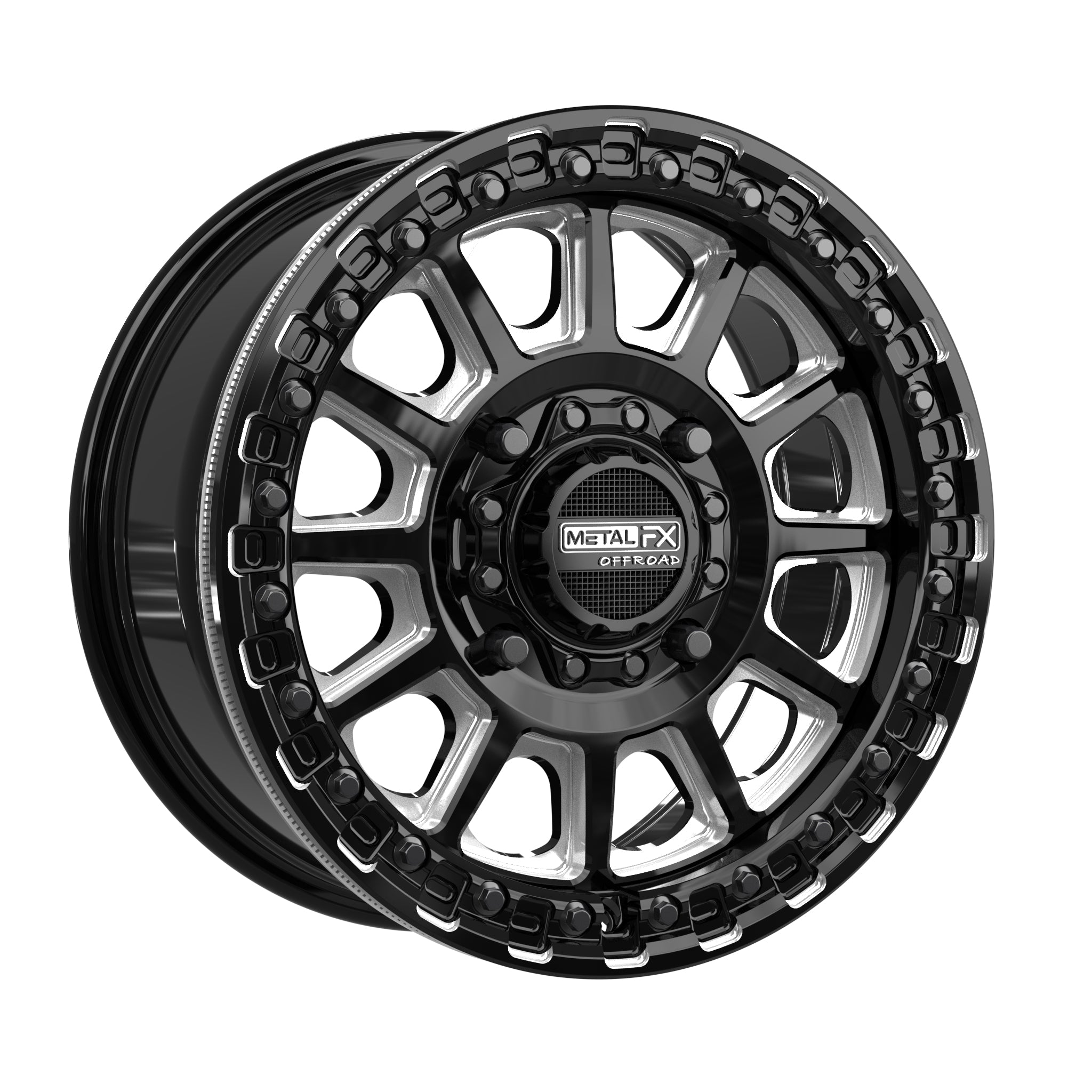 Rampage Beadlock | Gloss Black Contrast Cut