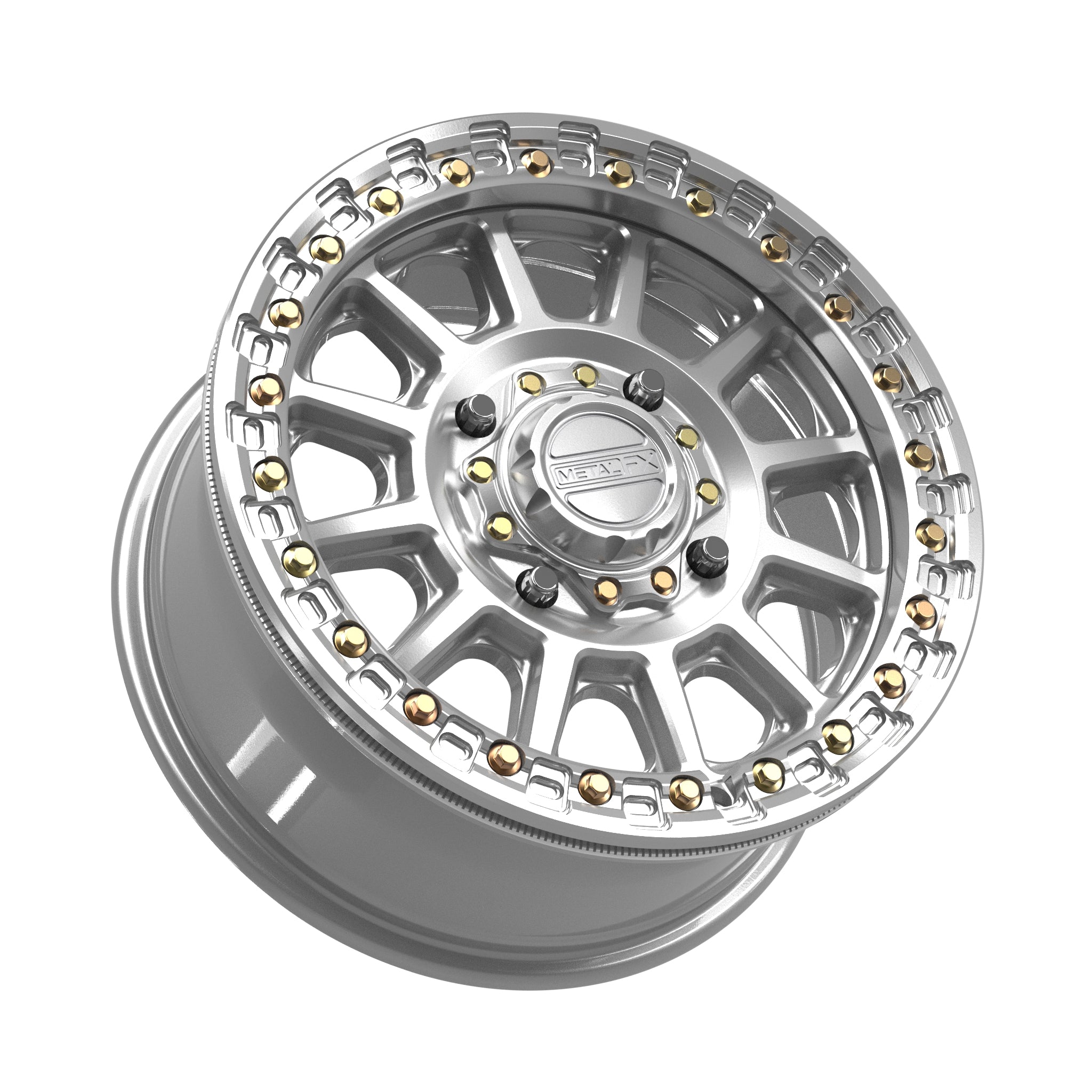 Rampage Beadlock | Gloss Silver Machined