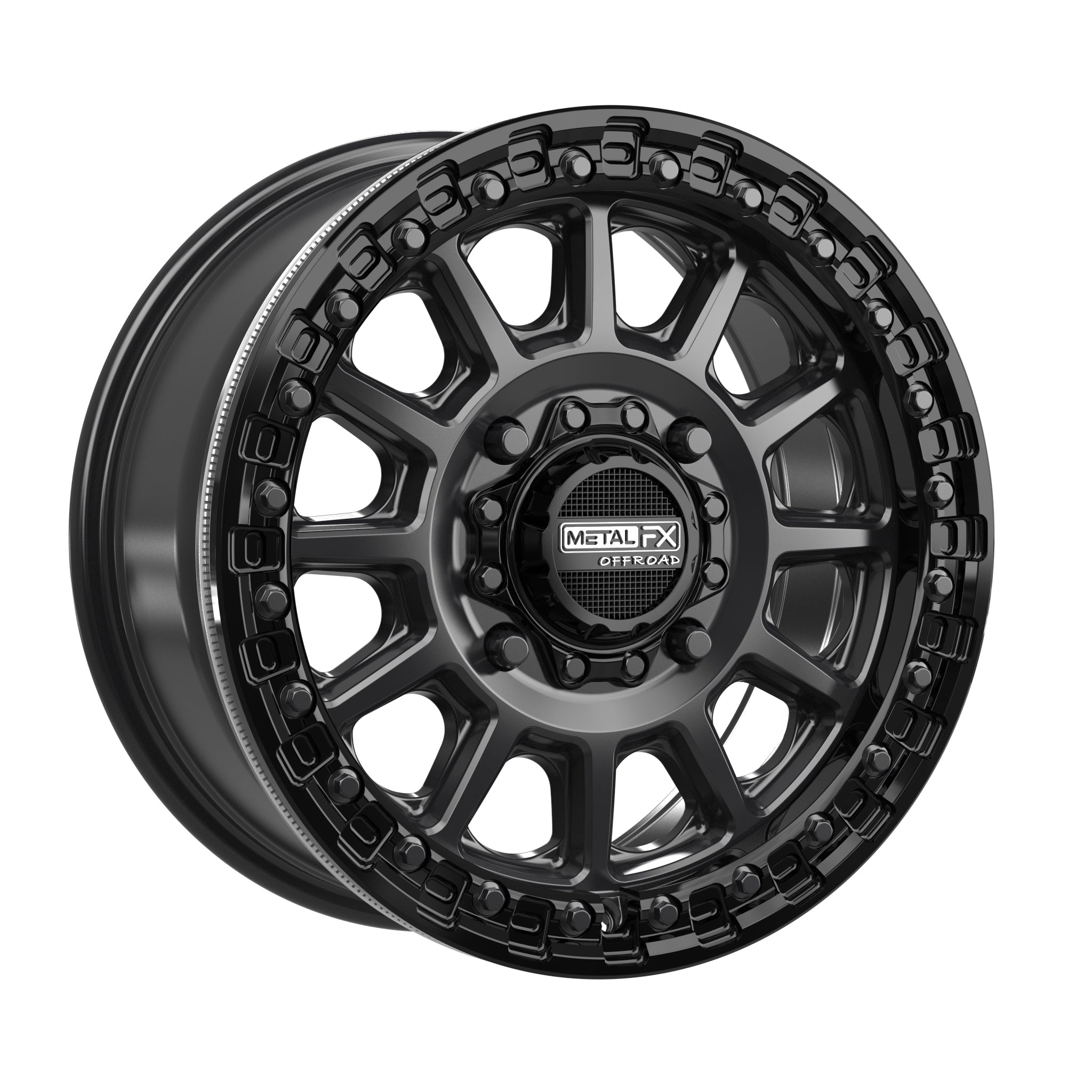 Rampage Beadlock | Satin Black w/ Gloss Black Ring