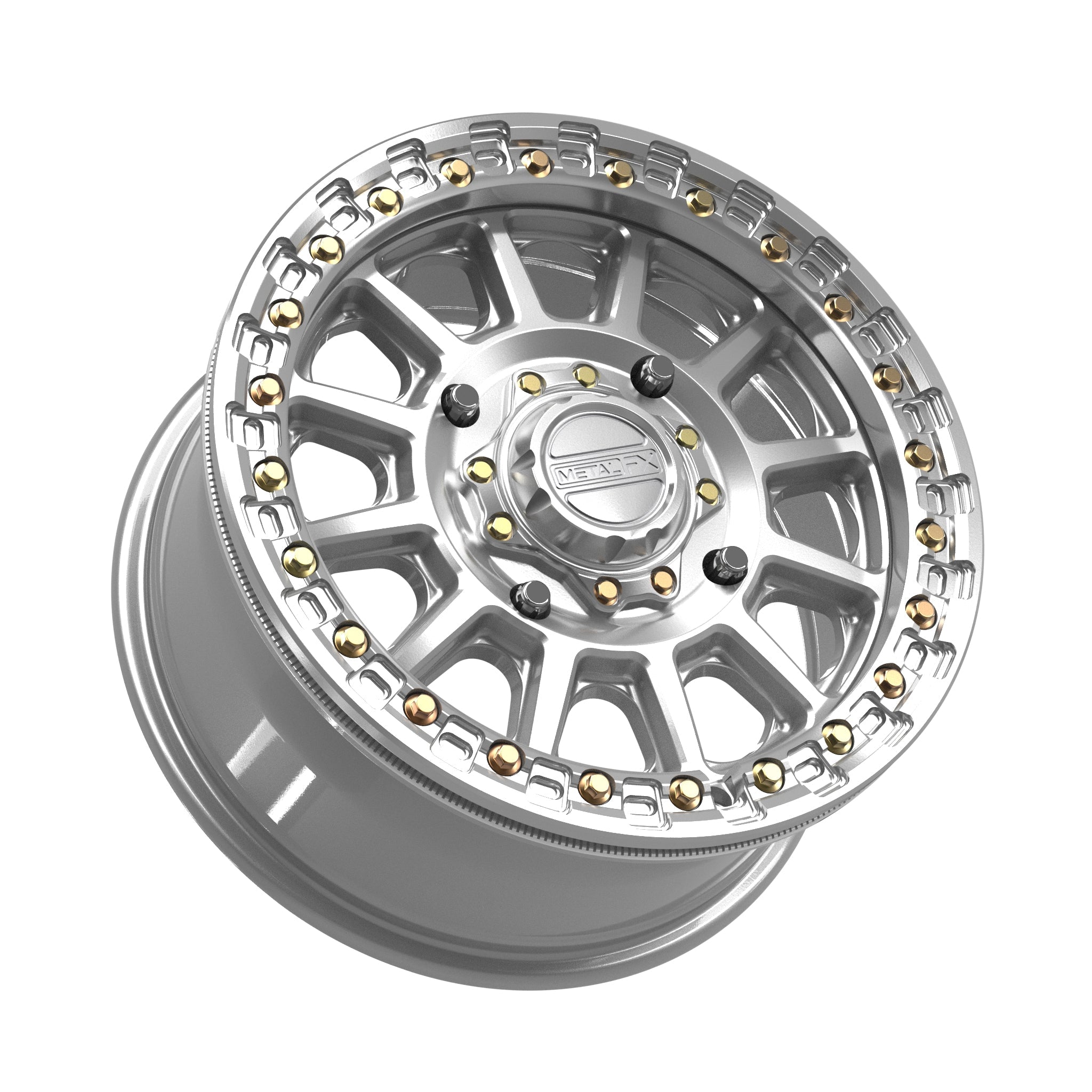 Rampage Beadlock | Gloss Silver Machined