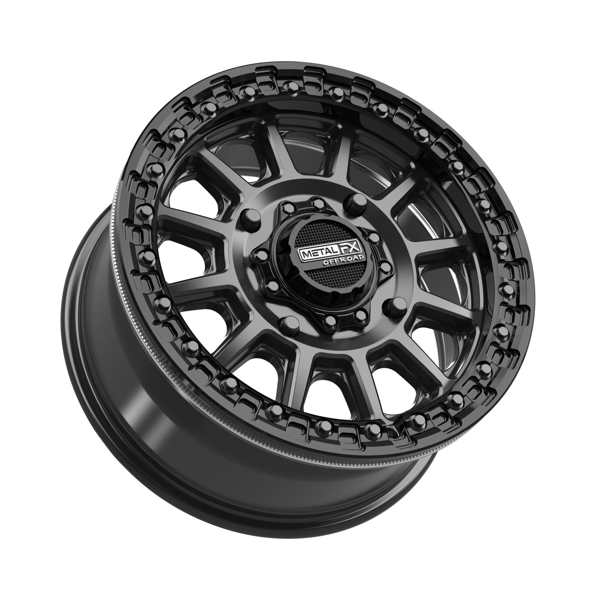 Rampage Beadlock | Satin Black w/ Gloss Black Ring