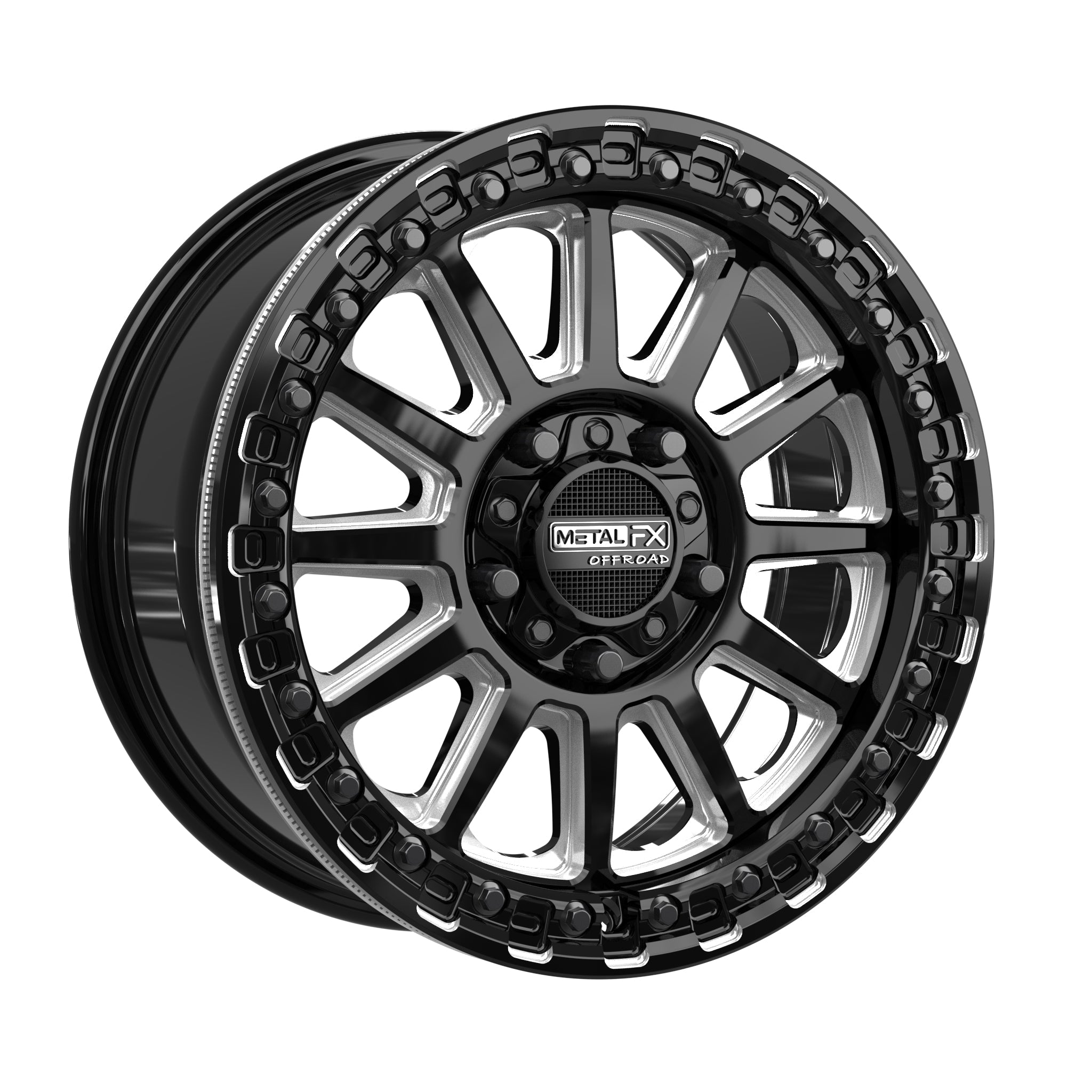 Rampage R Beadlock | Gloss Black Contrast Cut