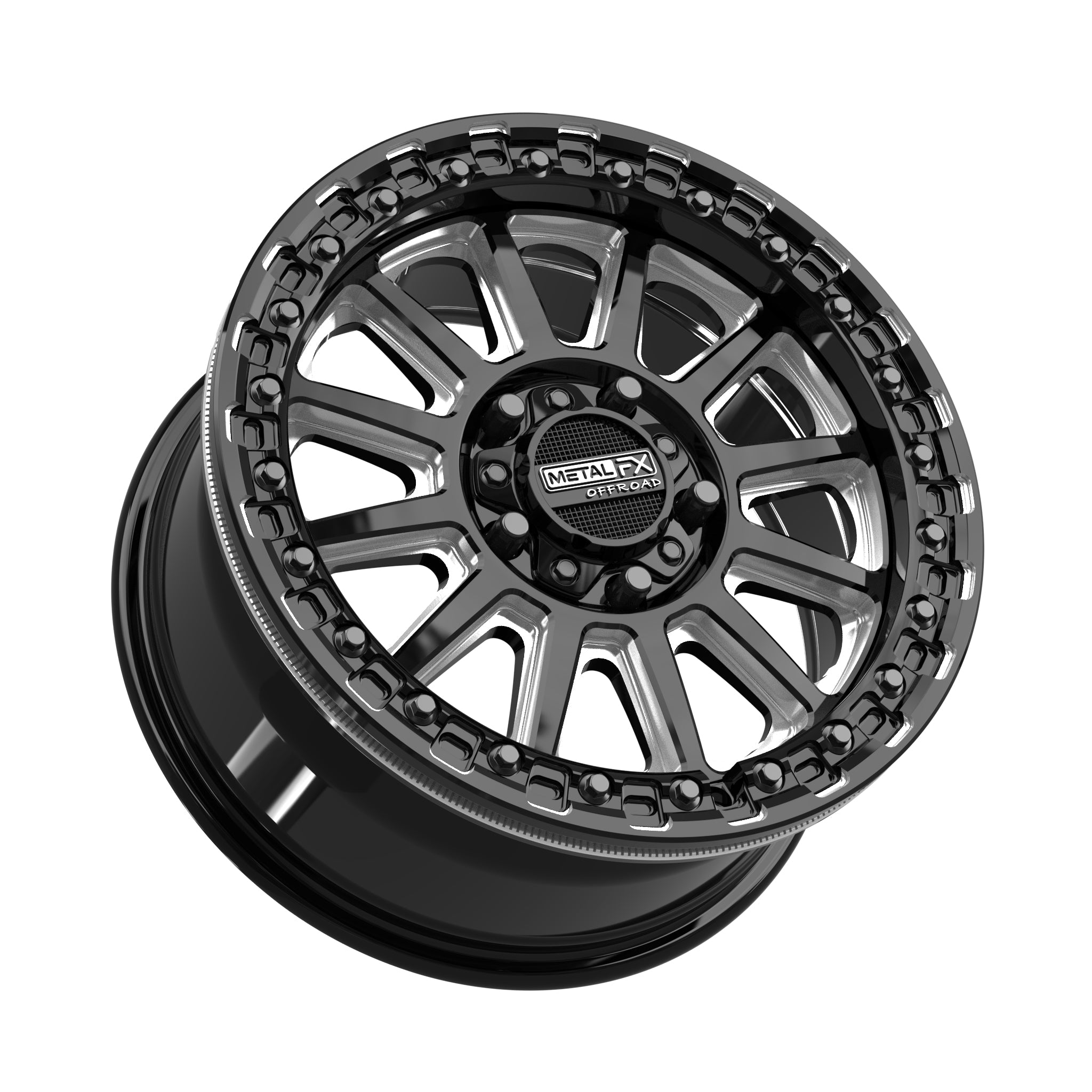 Rampage R Beadlock | Gloss Black Contrast Cut