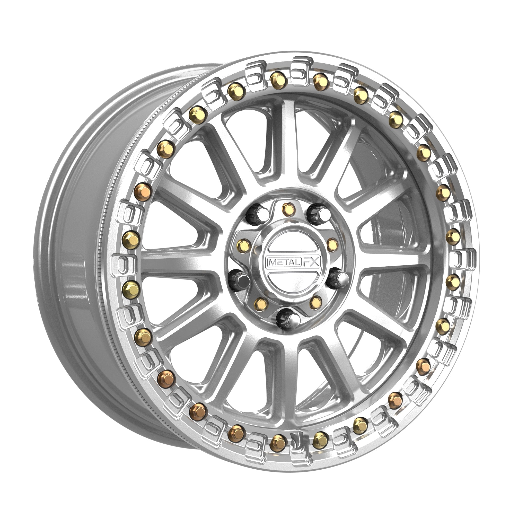Rampage R Beadlock | Gloss Silver Machined