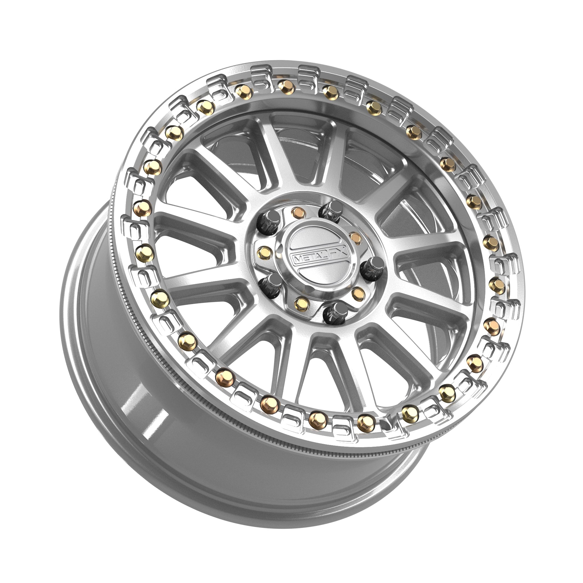Rampage R Beadlock | Gloss Silver Machined