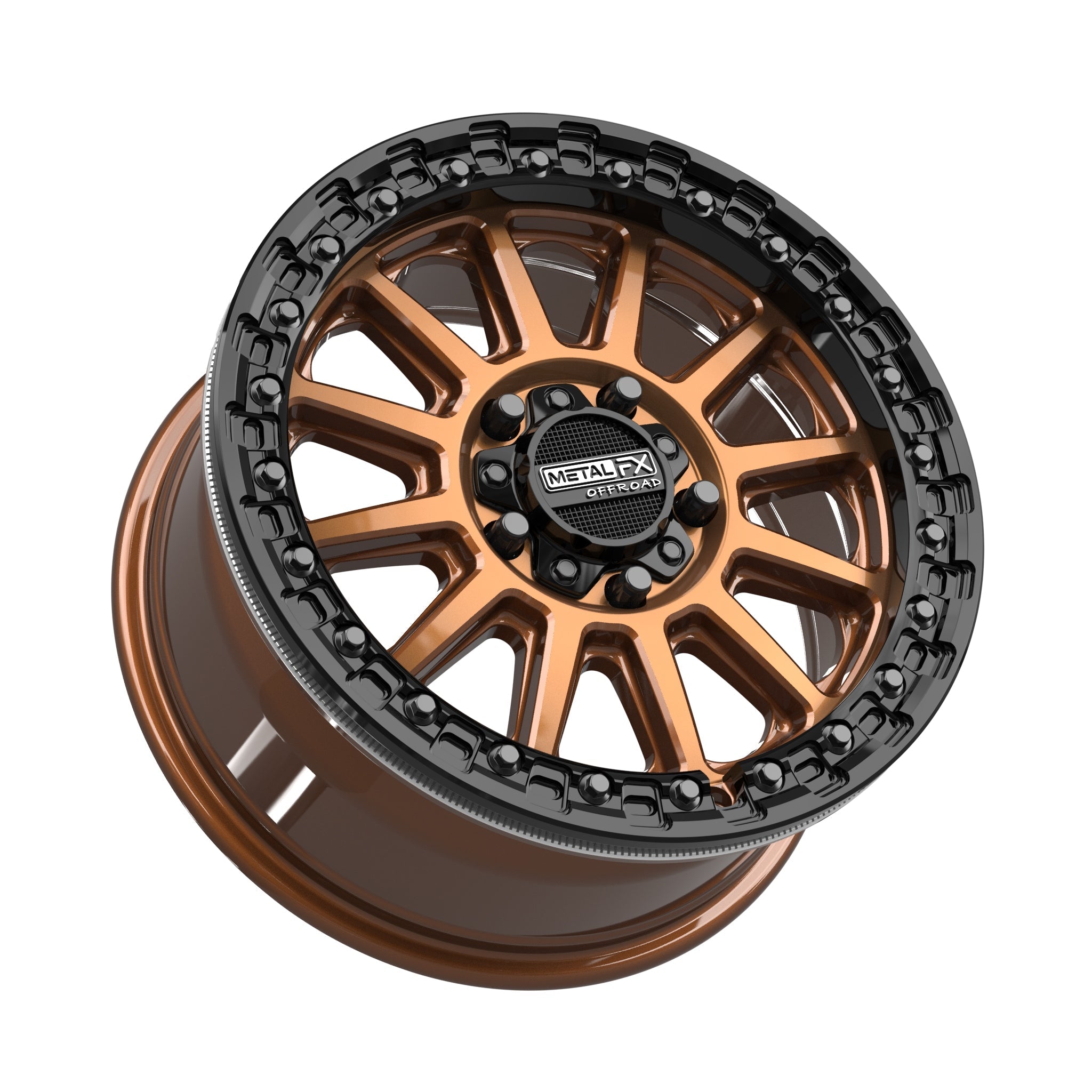 Rampage R Beadlock | Smoked Bronze w/ Gloss Black Ring