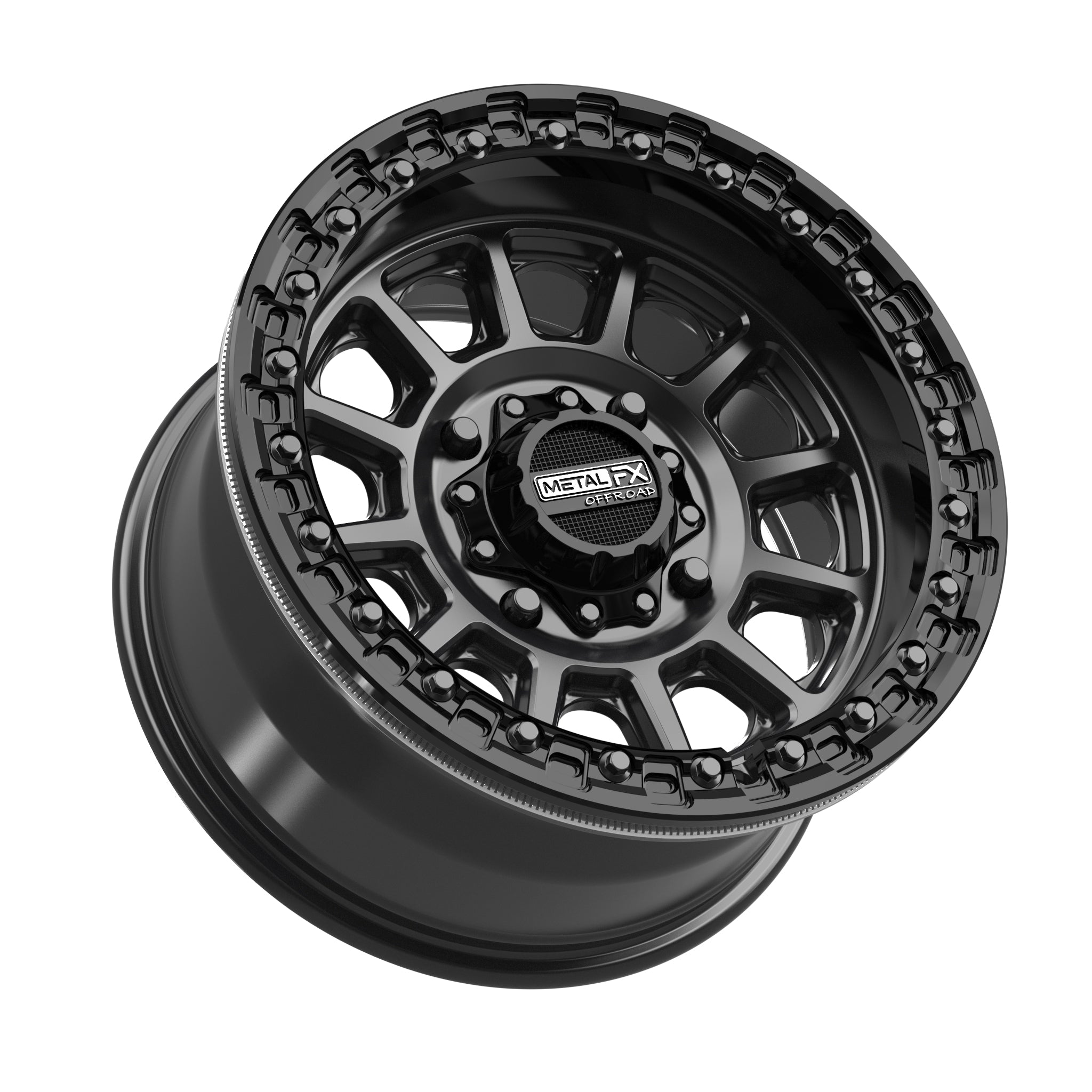 Rampage Beadlock | Satin Black w/ Gloss Black Ring