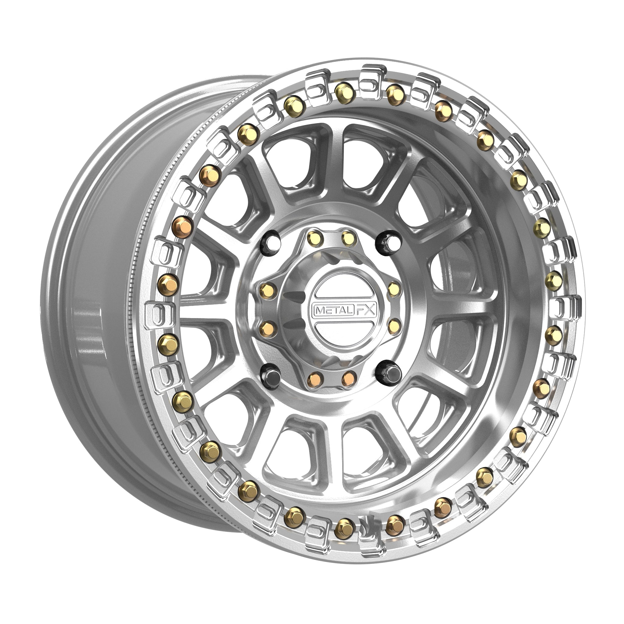 Rampage Beadlock | Gloss Silver Machined