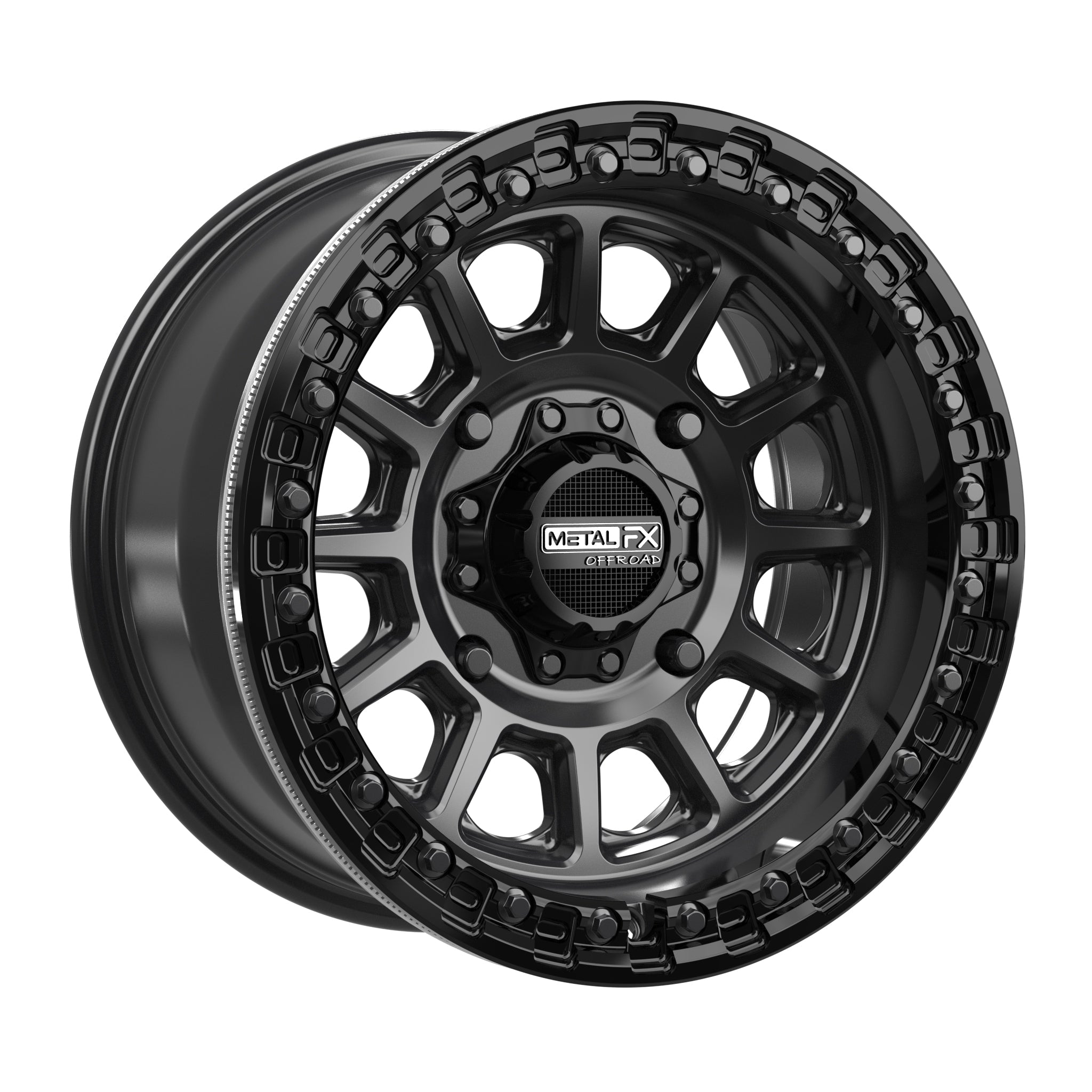 Rampage Beadlock | Satin Black w/ Gloss Black Ring