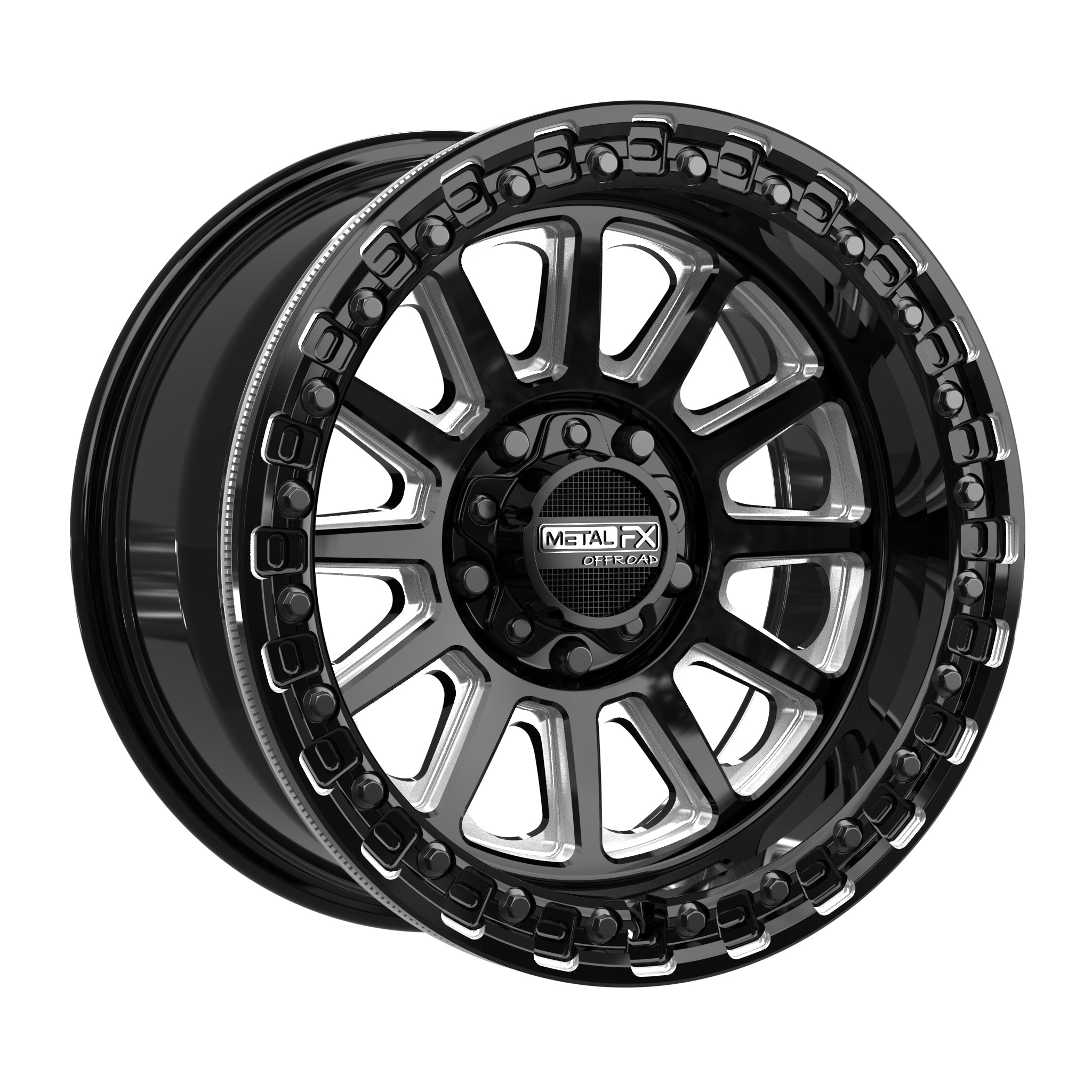 Rampage R Beadlock | Gloss Black Contrast Cut