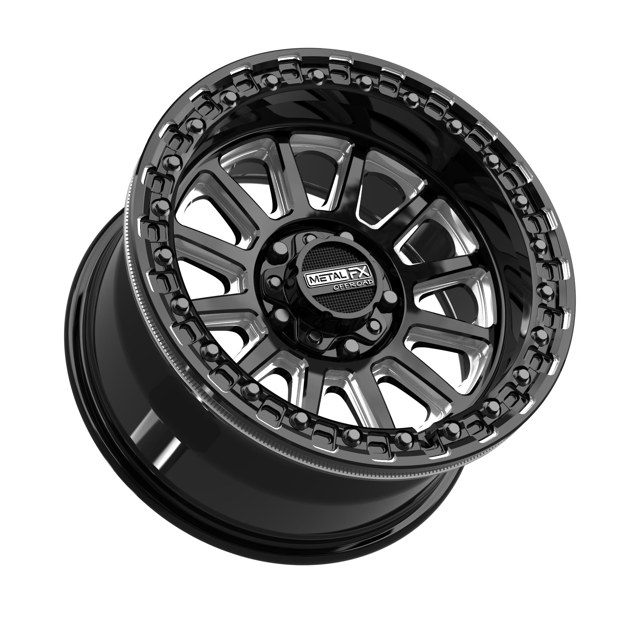 Rampage R Beadlock | Gloss Black Contrast Cut