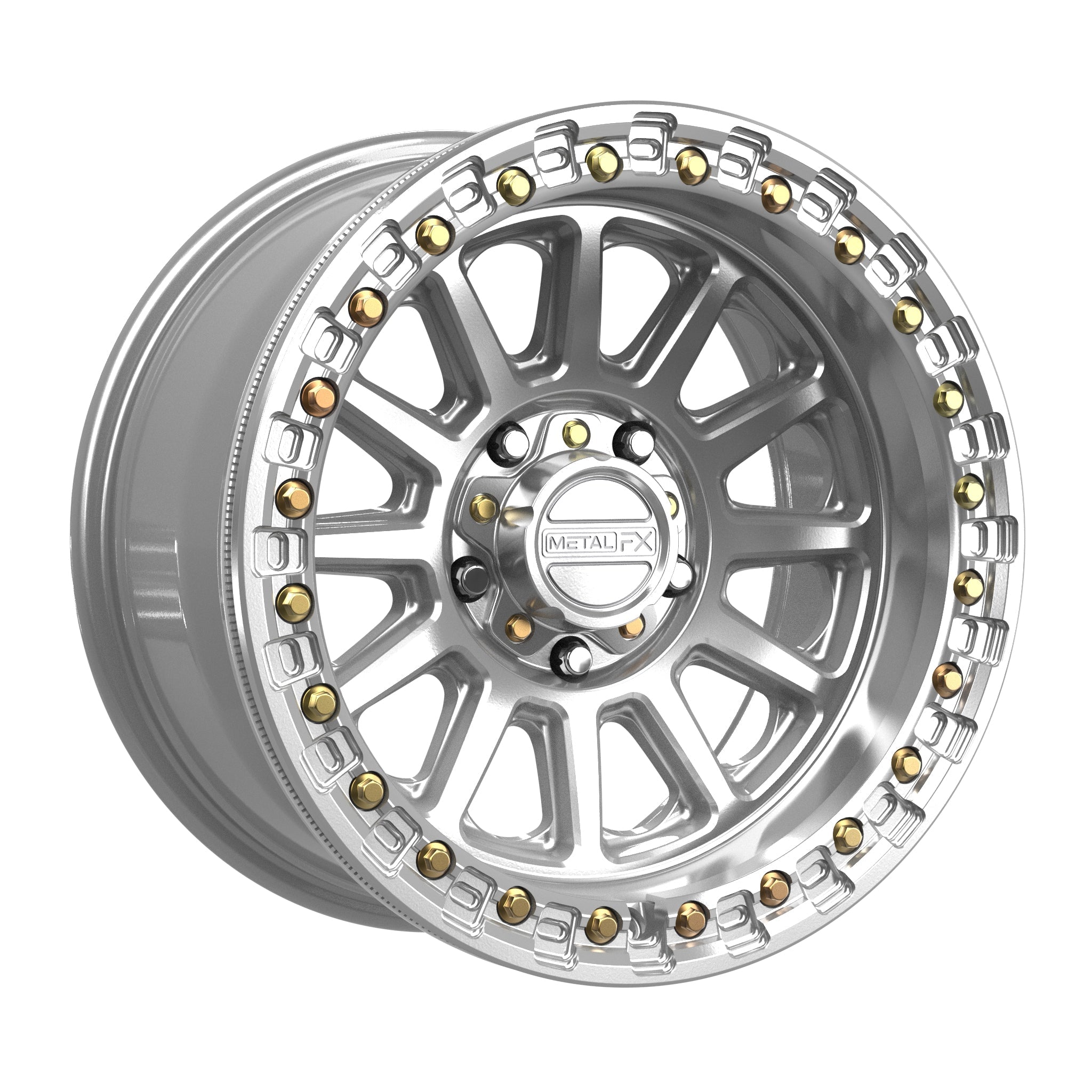 Rampage R Beadlock | Gloss Silver Machined