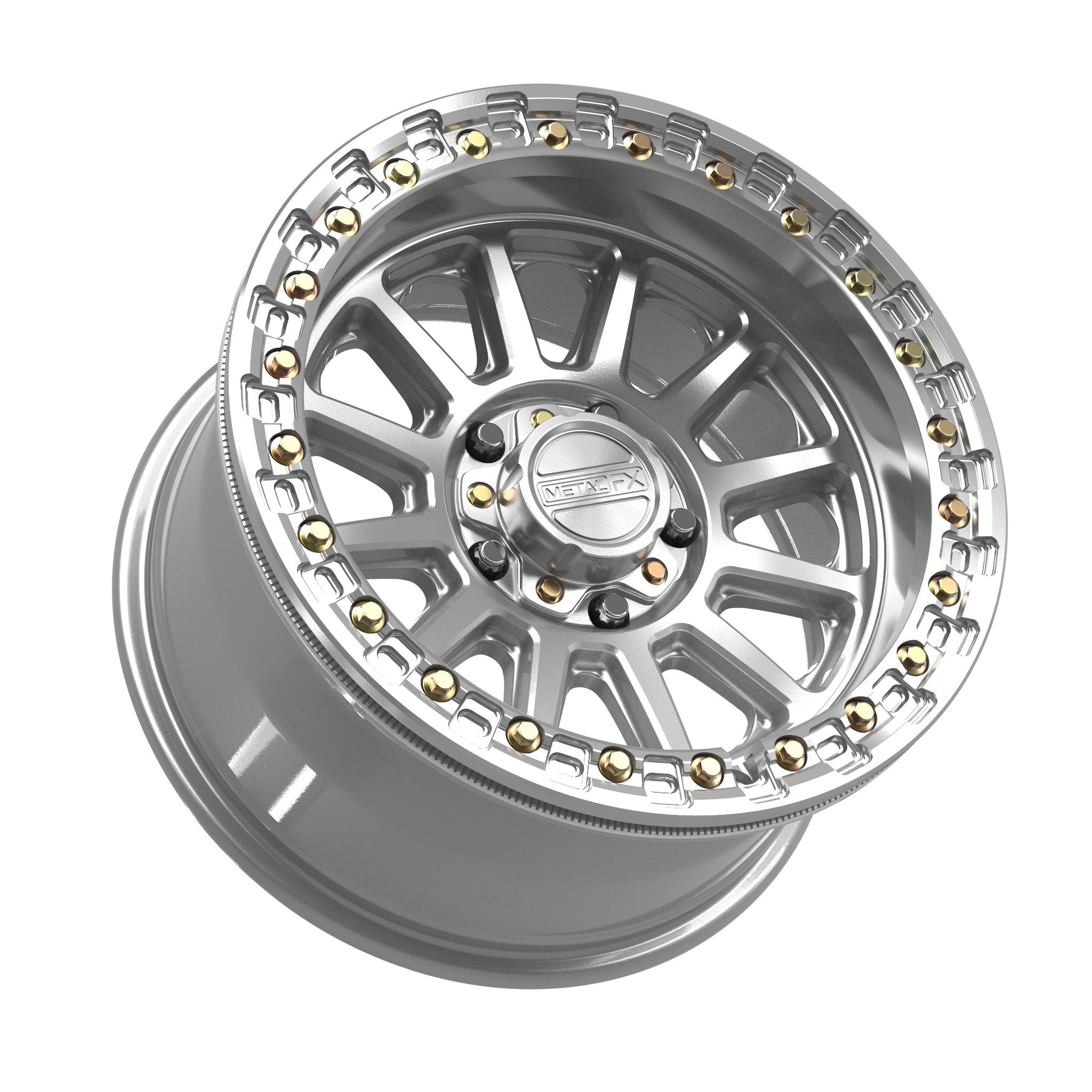 Rampage R Beadlock | Gloss Silver Machined