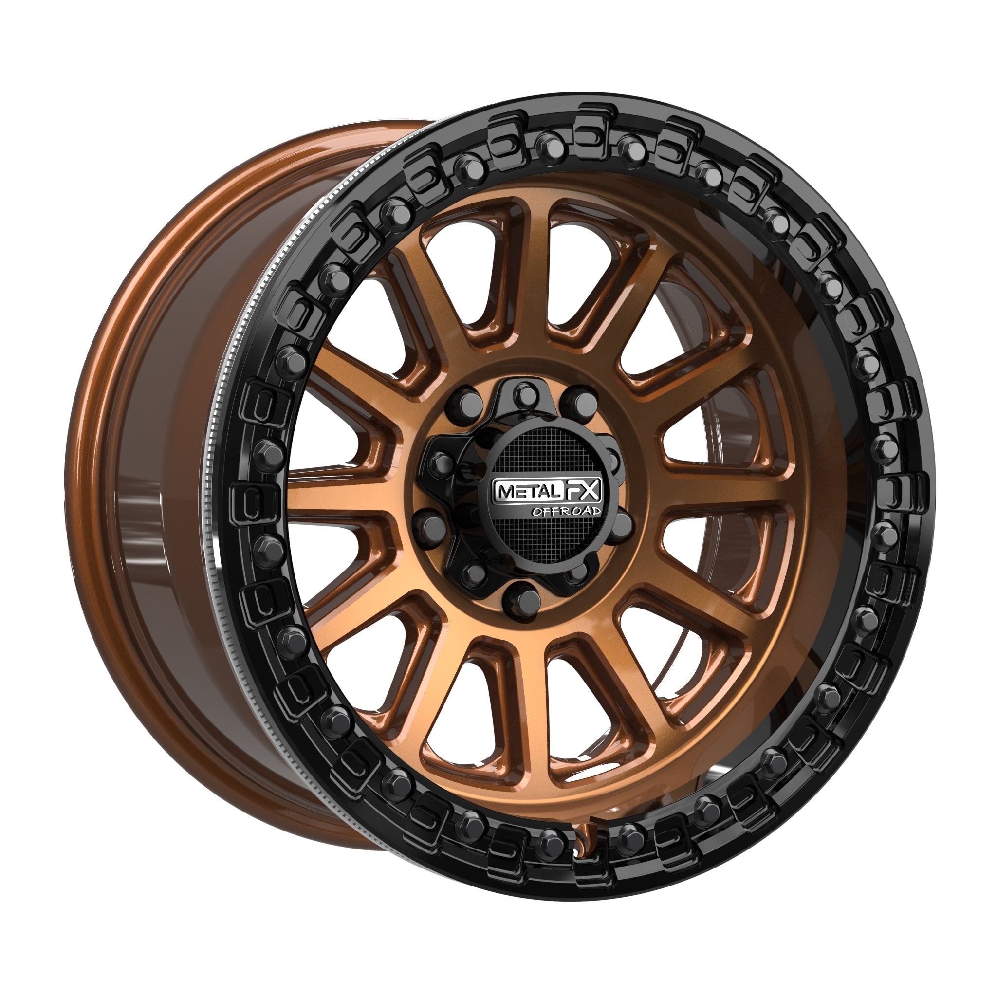 Rampage R Beadlock | Smoked Bronze w/ Gloss Black Ring