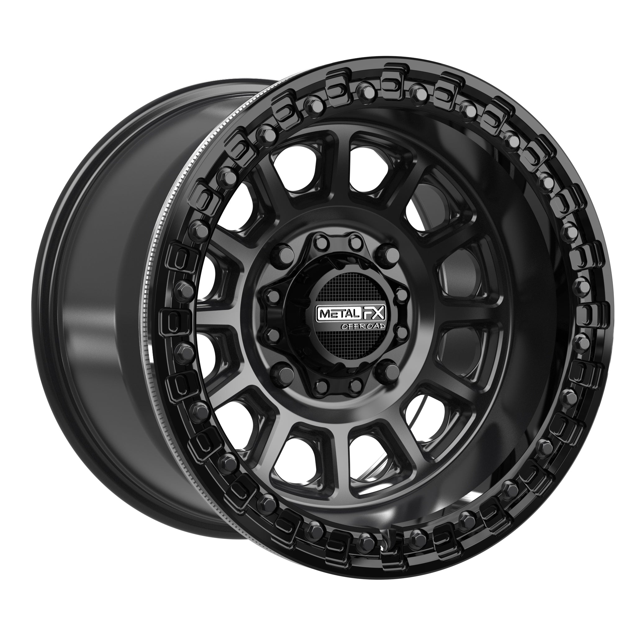Rampage Beadlock | Satin Black w/ Gloss Black Ring