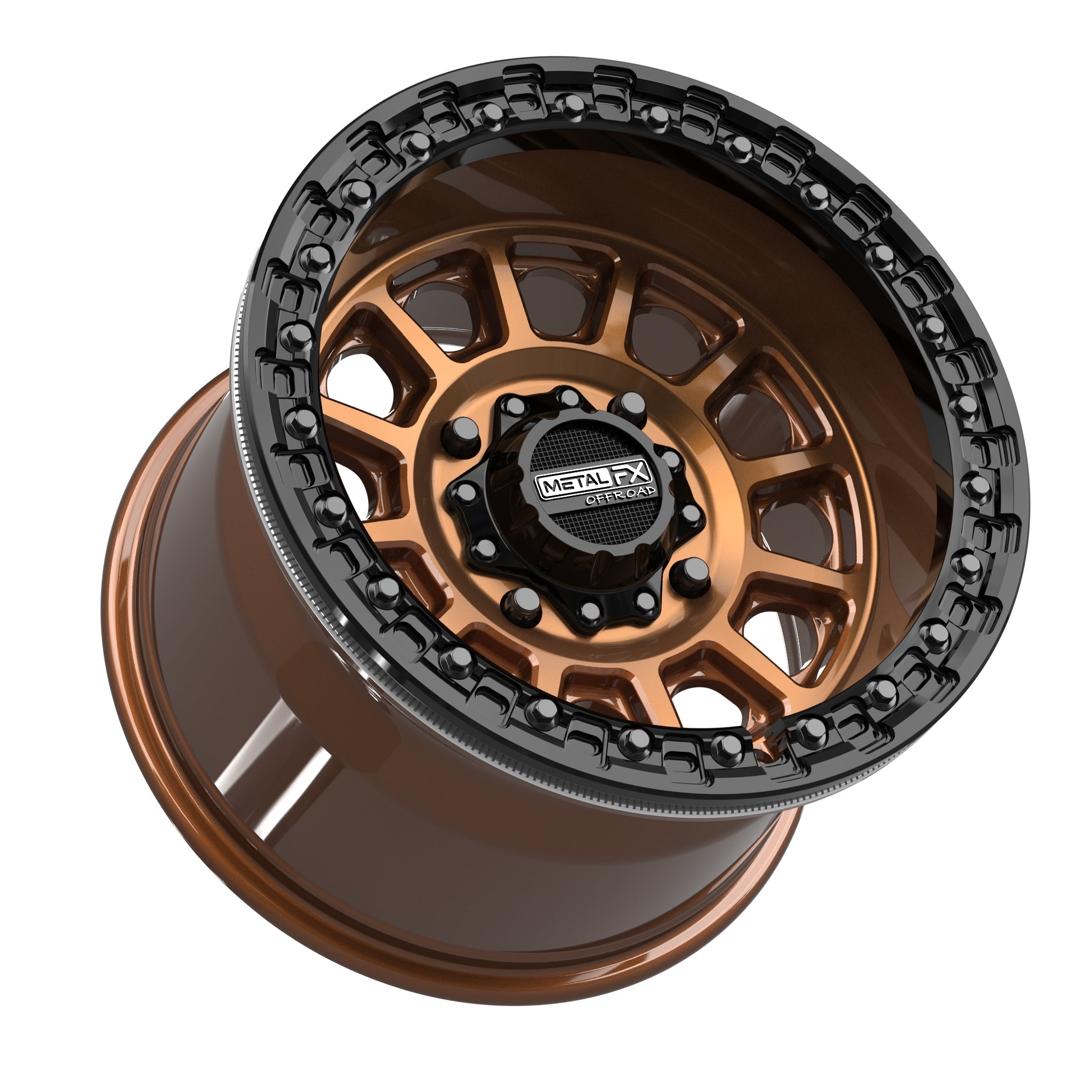 Rampage Beadlock | Smoked Bronze w/ Gloss Black Ring
