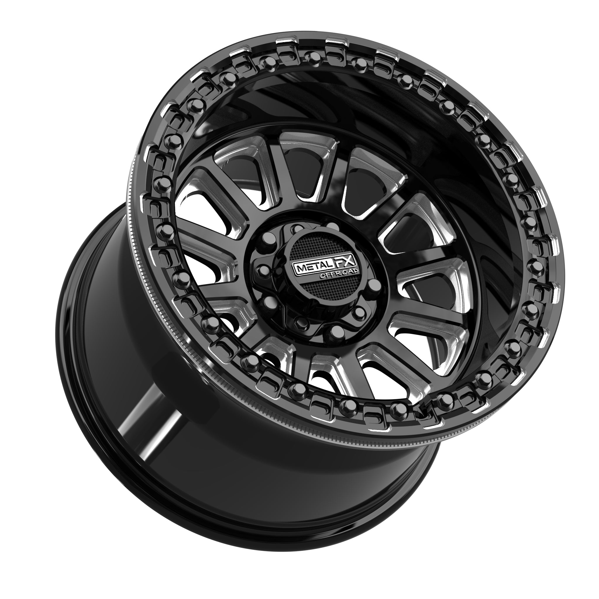 Rampage R Beadlock | Gloss Black Contrast Cut