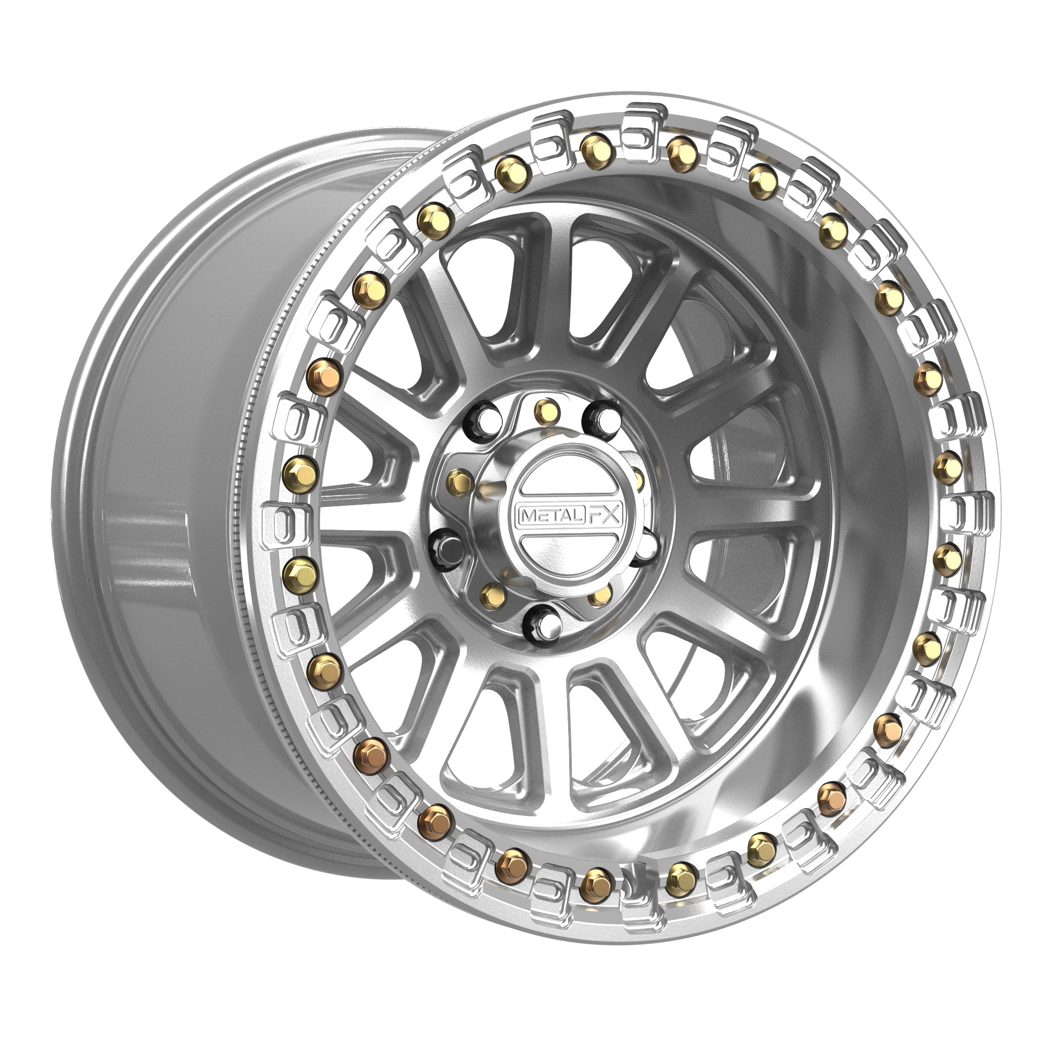 Rampage R Beadlock | Gloss Silver Machined