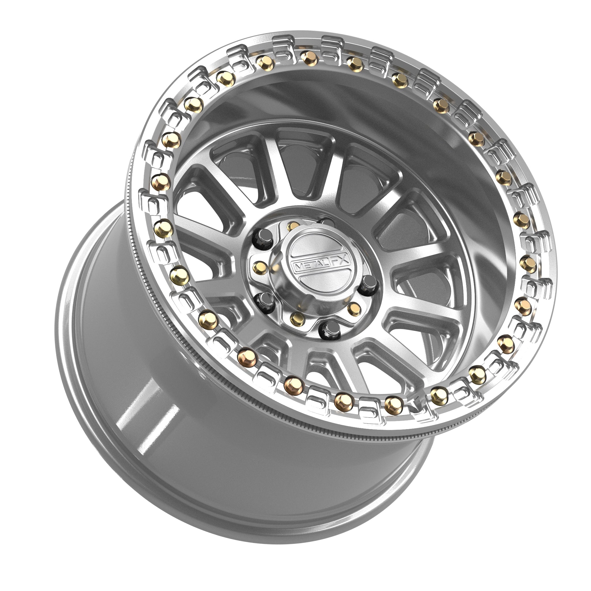 Rampage R Beadlock | Gloss Silver Machined