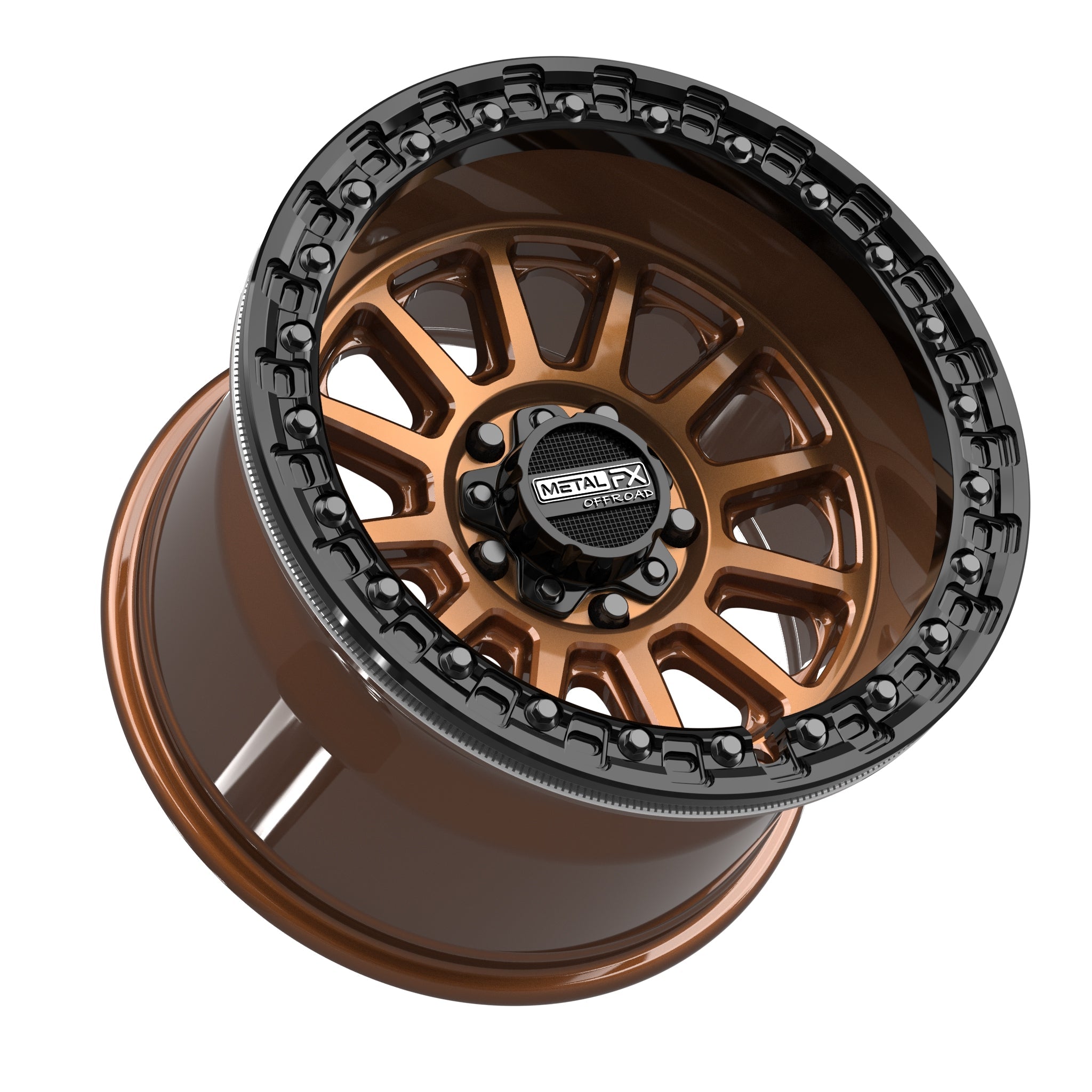 Rampage R Beadlock | Smoked Bronze w/ Gloss Black Ring