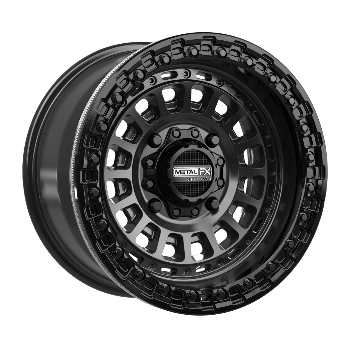 Sicario Beadlock | Satin Black w/ Gloss Black Ring