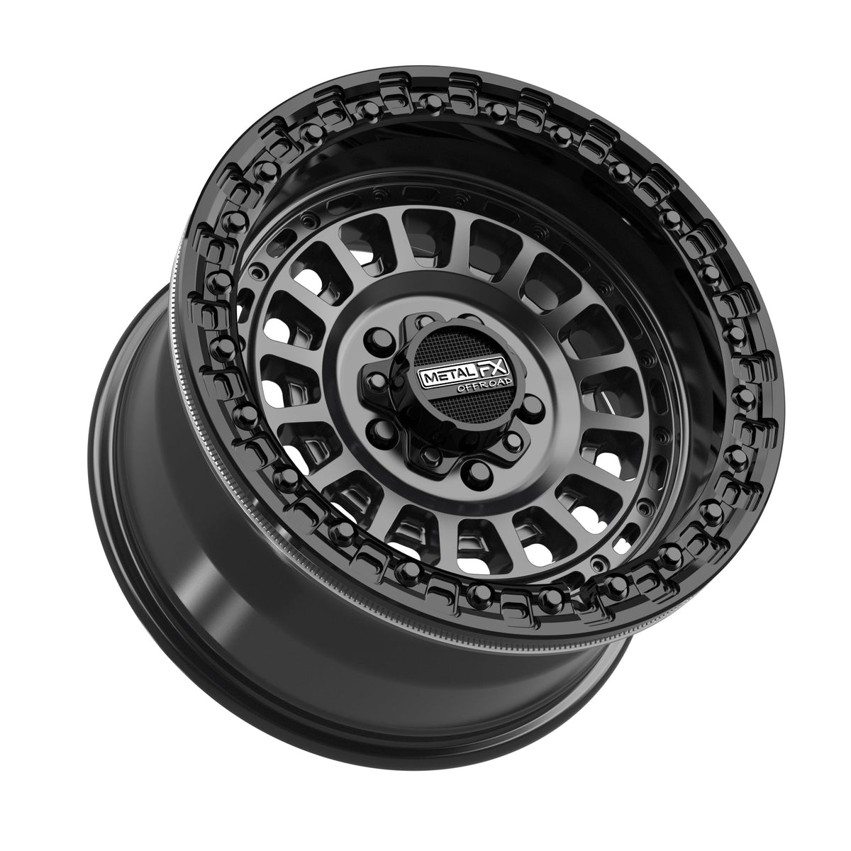 Sicario R Beadlock | Satin Black w/ Gloss Black Ring