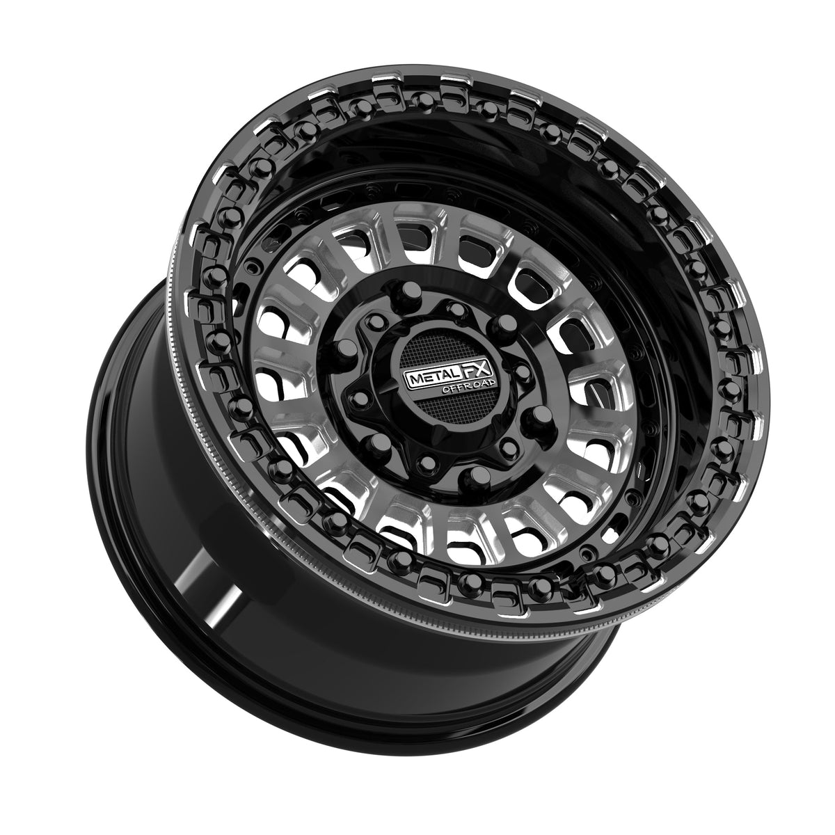 Sicario 6R Beadlock | Gloss Black Contrast Cut