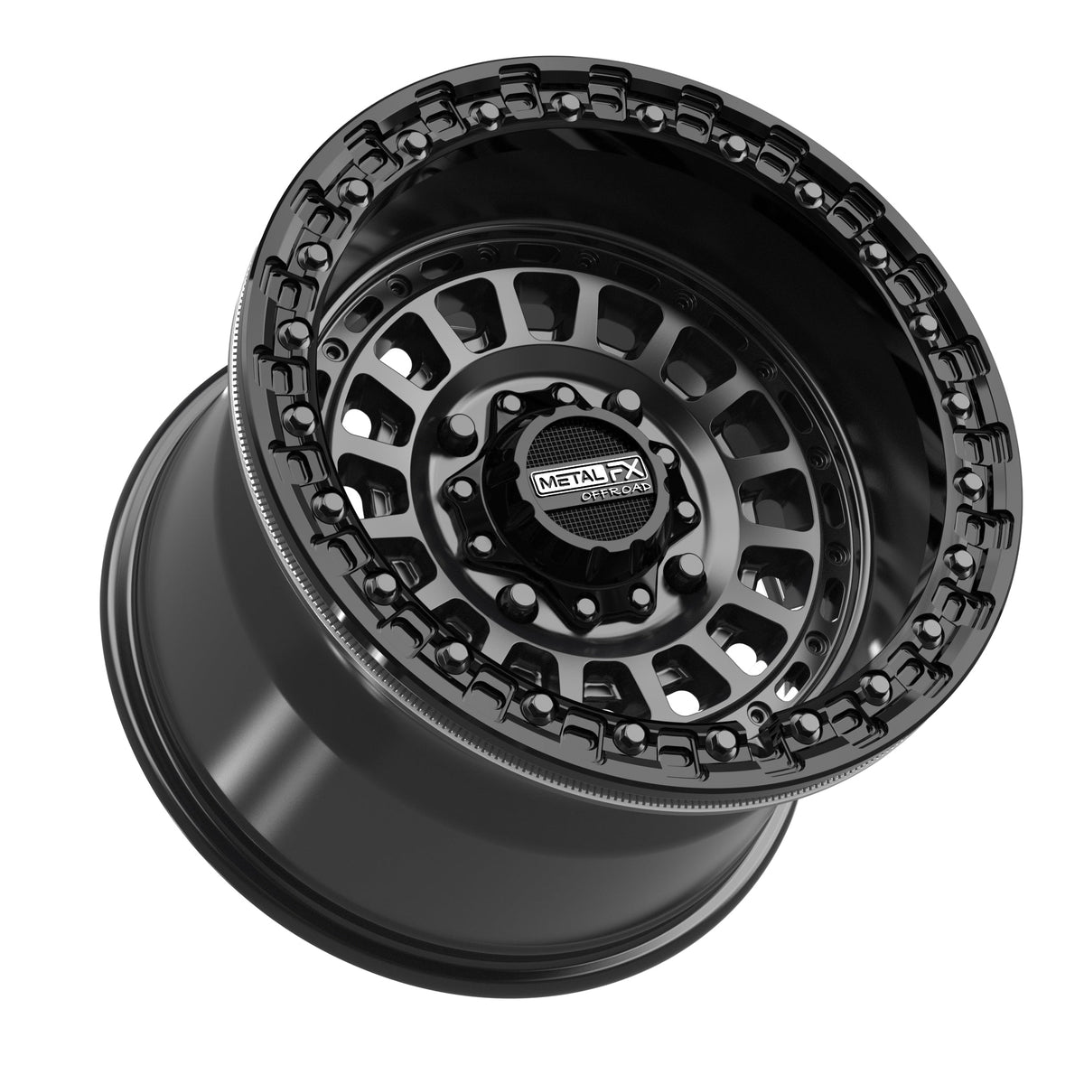 Sicario Beadlock | Satin Black w/ Gloss Black Ring