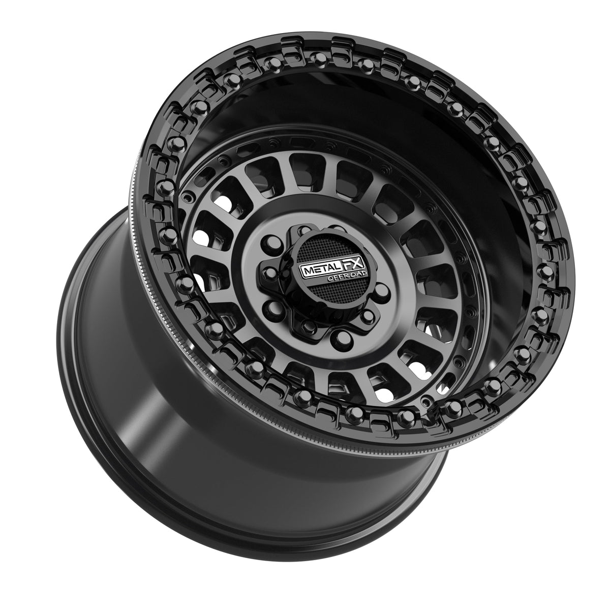 Sicario R Beadlock | Satin Black w/ Gloss Black Ring