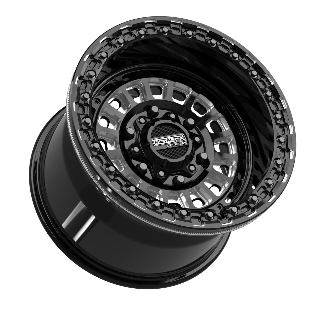 Sicario 6R Beadlock | Gloss Black Contrast Cut