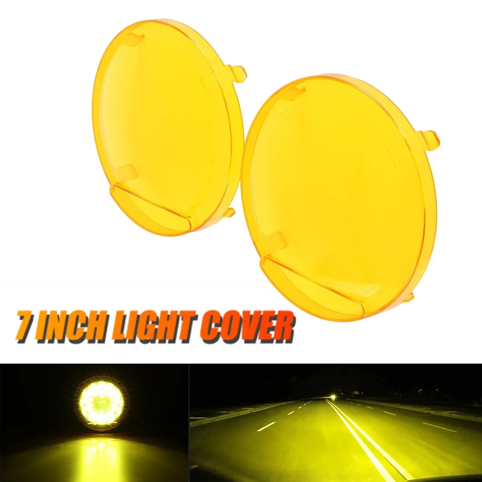 360 PRO/RAY-L Series 7/9 Inch LED Driving Lights Amber Cover Light Shield Cover