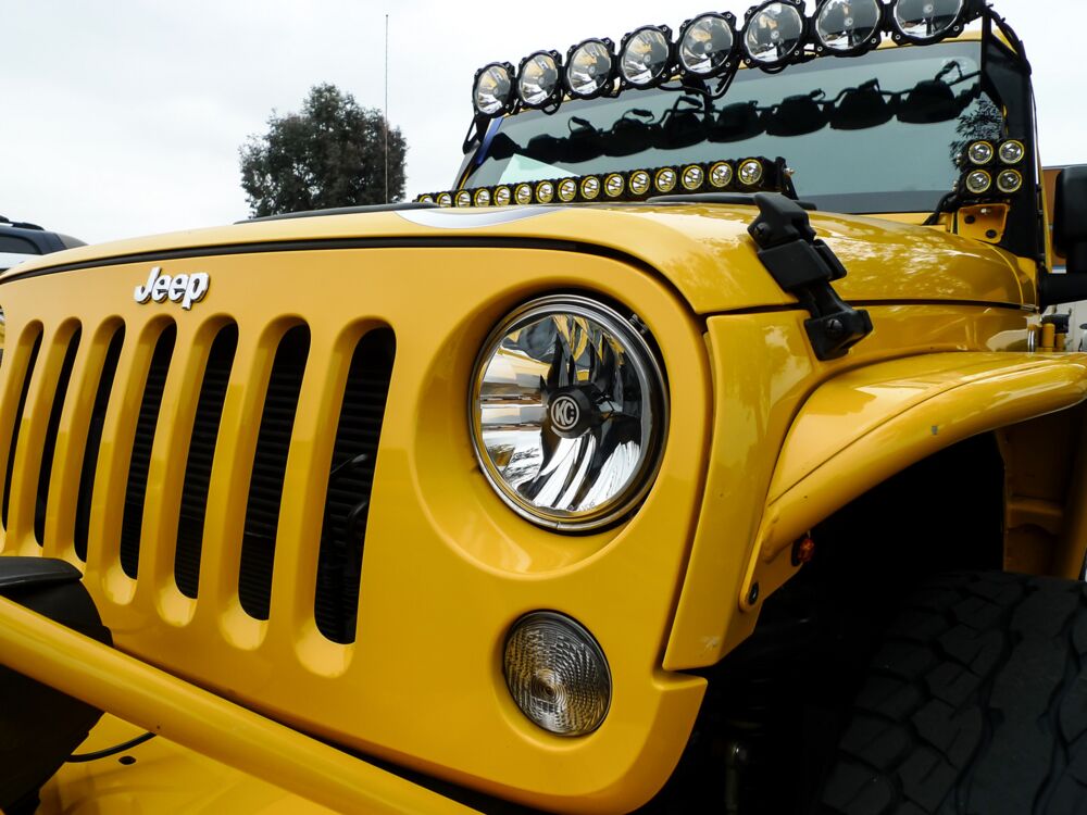 7" Gravity® LED DOT Headlight - Driving Beam - Pair - 07-18 Jeep JK - # 42351