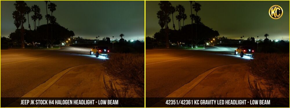 7" Gravity® LED DOT Headlight - Driving Beam - Pair - Universal / 97-06 Jeep TJ - # 42361